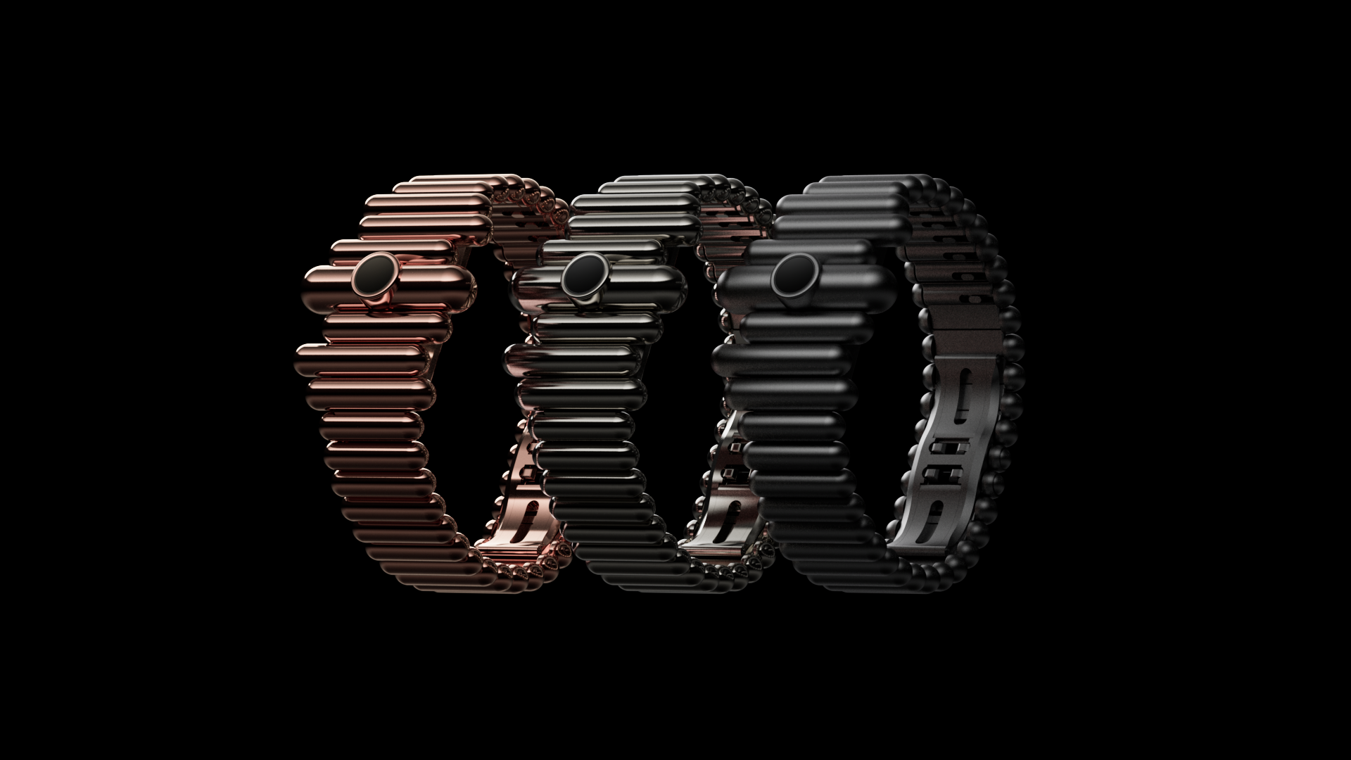 Evolia — Matte Black, Chrome, Rose Chrome